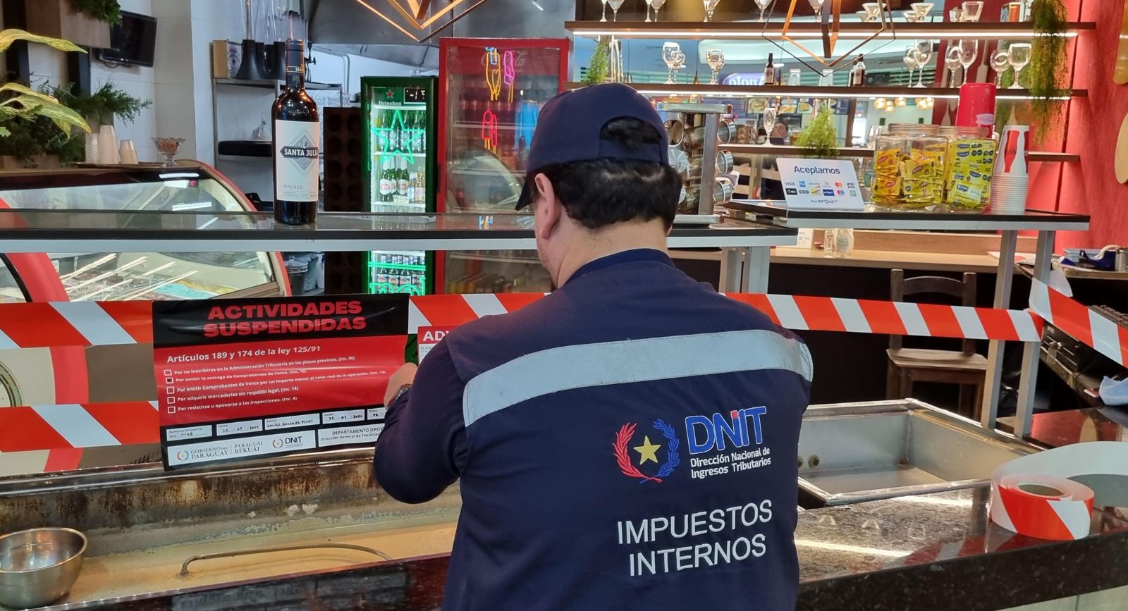 DNIT suspende por tres dias actividades de locales de comida en shopping de asunción