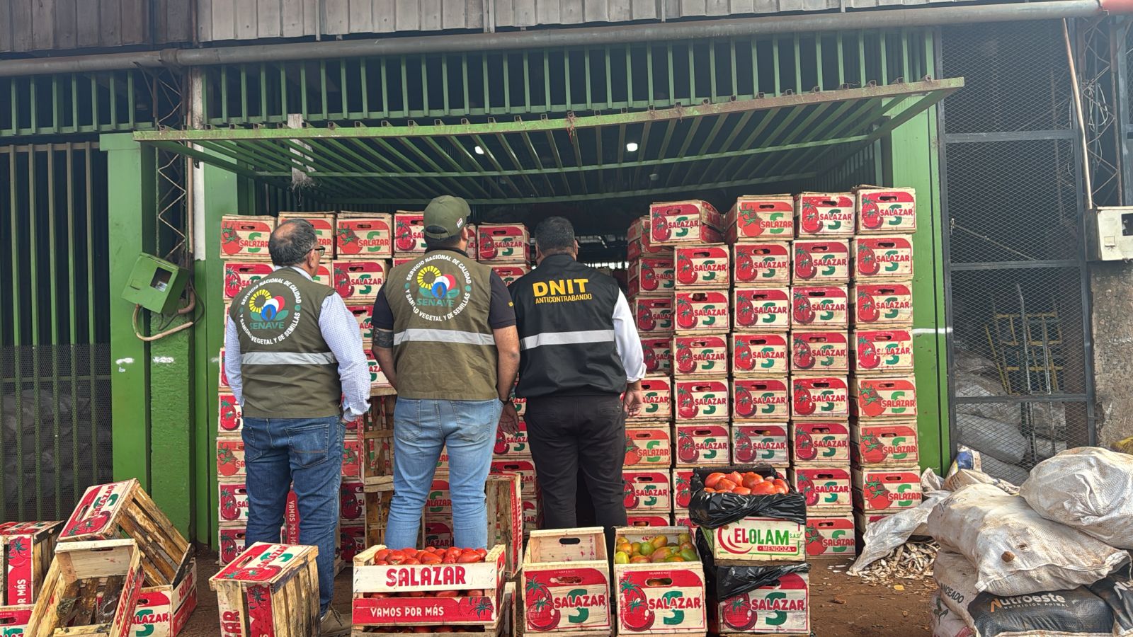 DNIT incauta productos frutihortícolas sin documentación en el Abasto