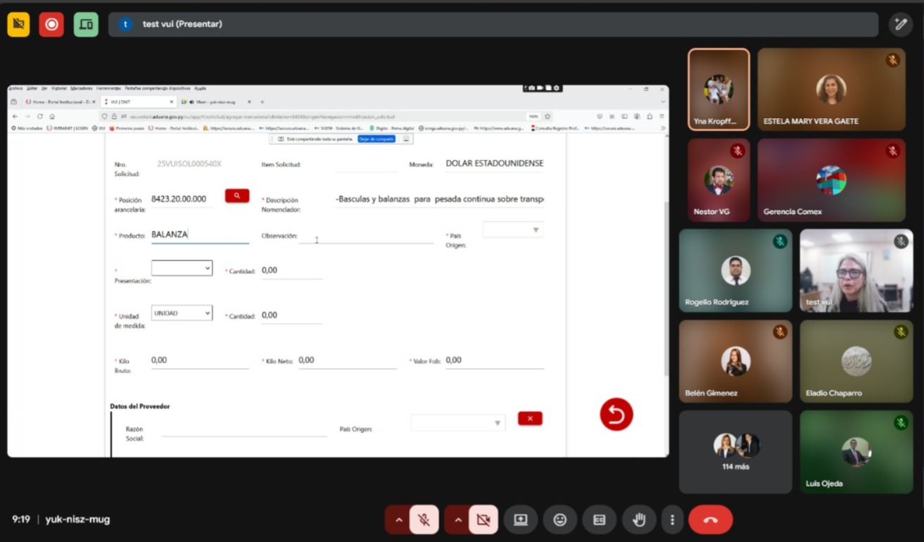 Capacitan a usuarios sobre la nueva plataforma de Ventanilla Única de Importación