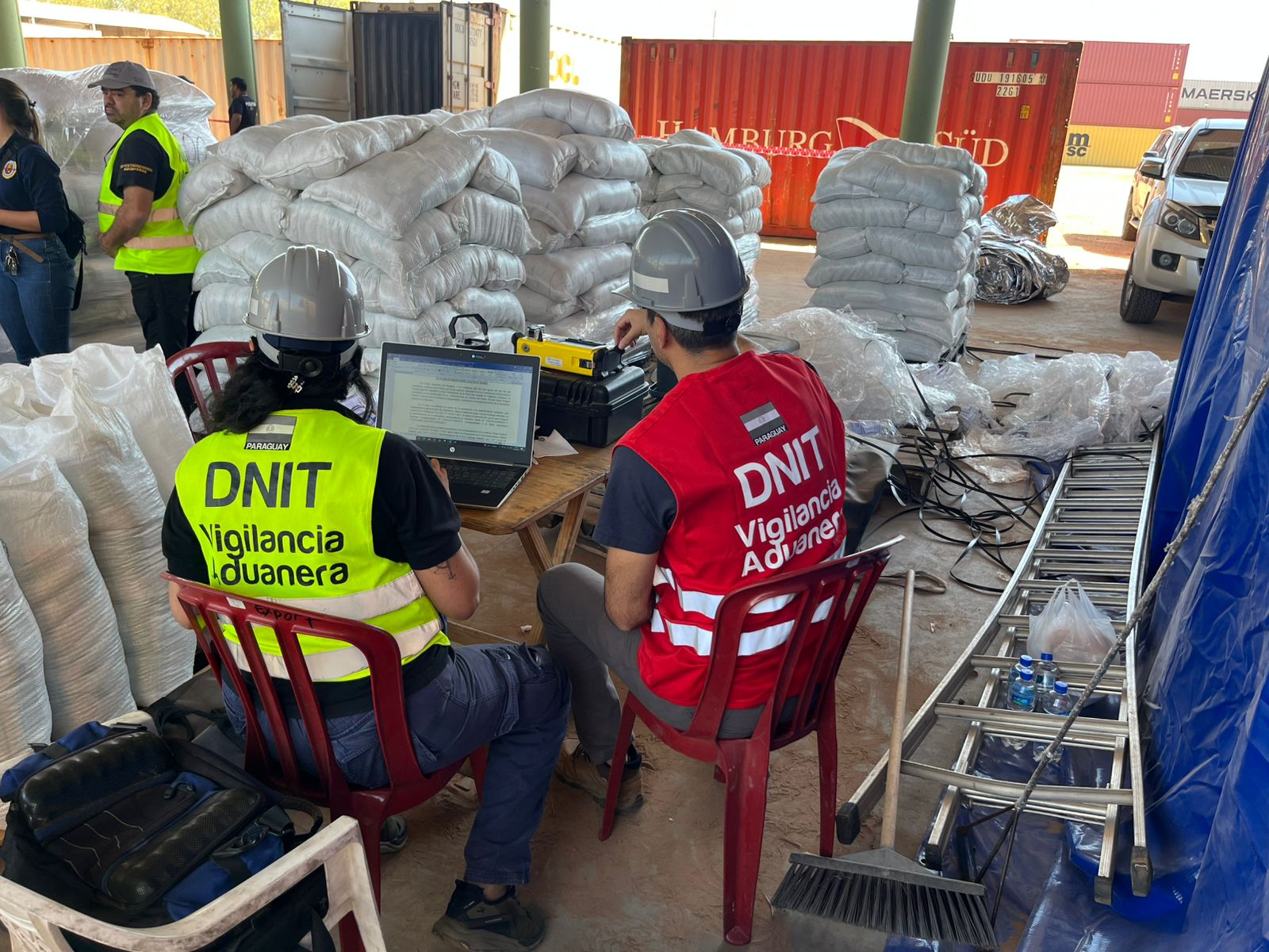 Incautan más de media tonelada de cocaína en contenedor de granos en Villeta